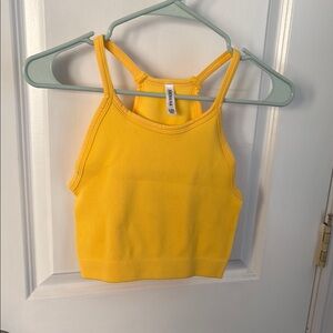 Wild Fable Yellow Crop Tank Top Sleeveless